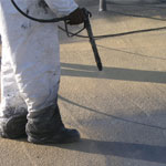 Bismarck protective roof coatings over foam